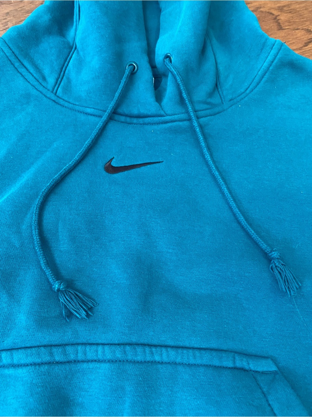 Women's Nike Oversized Phoenix Fleece Hoodie Teal In Color Size Medium - Picture 5 of 16
